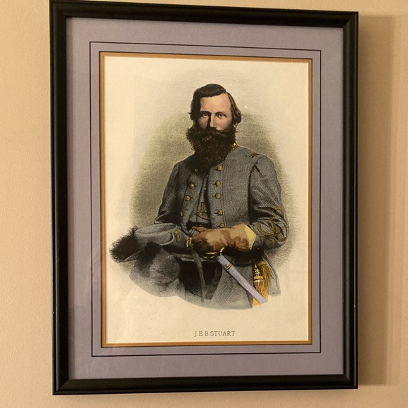 Sold on diff platform. Vintage Civil War Framed Picture - Picture 3 of 8